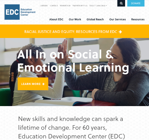 EDC Big Blue Button homepage