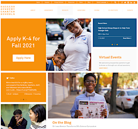 Harlem Success Academ homepage