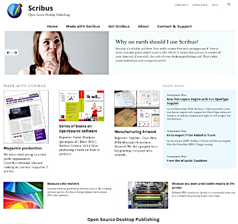 Scribus homepage
