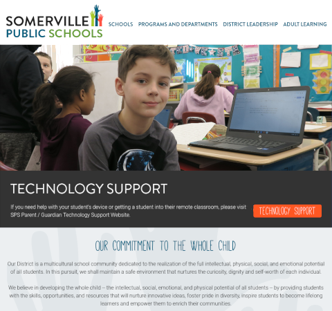Somerville School Department homepage